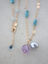 14KGF turquoise　necklace