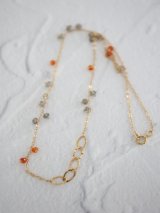 14KGF labradorite necklace