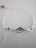 画像1: SILVER925 topaz  amethyst bracelet  (1)