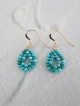 14KGF turquoise　pierce