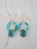 画像1: 14KGF turquoise　pierce (1)