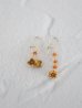 画像1: 14KGF 金木犀carnelian pierce  (1)