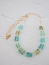 14KGF　roman glass  necklace