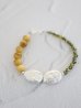 画像1: SILVER925  GoldenTigerEye×pearl　bracelet  (1)