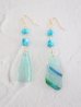画像1: 14KGF  roman glass pierce  (1)