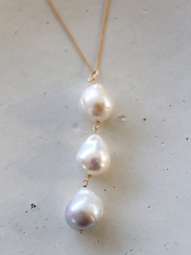 画像1: 14KGF　pearl  necklace