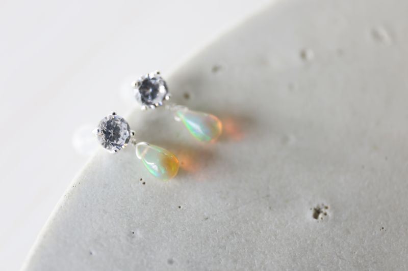 画像3: SILVER925 opal  pierce