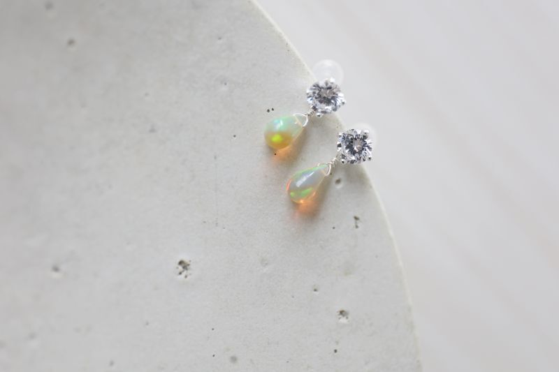 画像2: SILVER925 opal  pierce