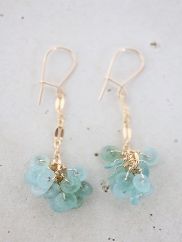 14KGF roman glass pierce