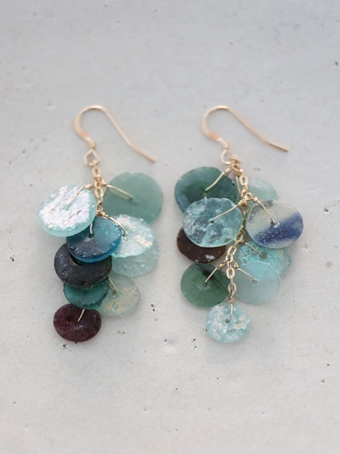 14KGF roman glass  pierce 