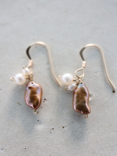 14KGF  pearl  pierce 